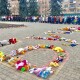 Виклали іграшками слово «Буча». Сьогодні в Ковелі день жалоби