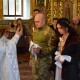 На Волині прикордонник, який повернувся з фронту, повінчався з дружиною. ФОТО