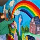 У селі біля Луцька діти розмалювали зупинку