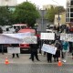 Біля Луцькради – мітинг підприємців. Вимагають відкрити базари повністю