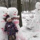 У Любешеві створили «країну снігових скульптур». ФОТО