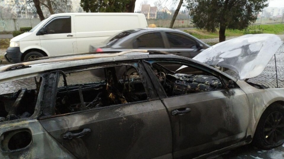 У Струмівці горів легковий автомобіль