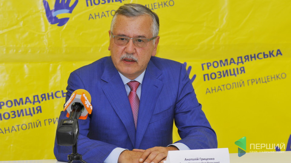 Економіка, справедливість, безпека: Анатолій Гриценко про пріоритети своєї стратегії