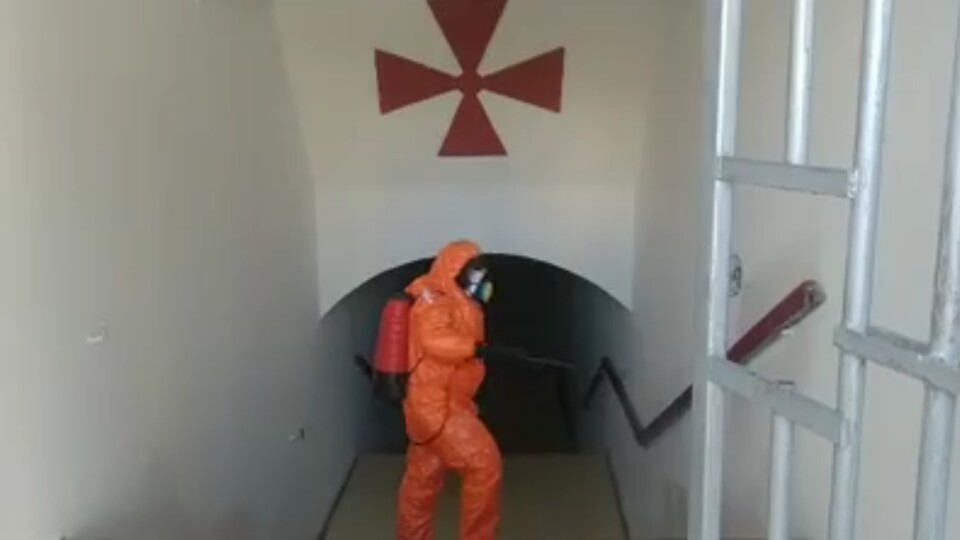 Нижній храм луцького собору продезінфікували. Показали відео