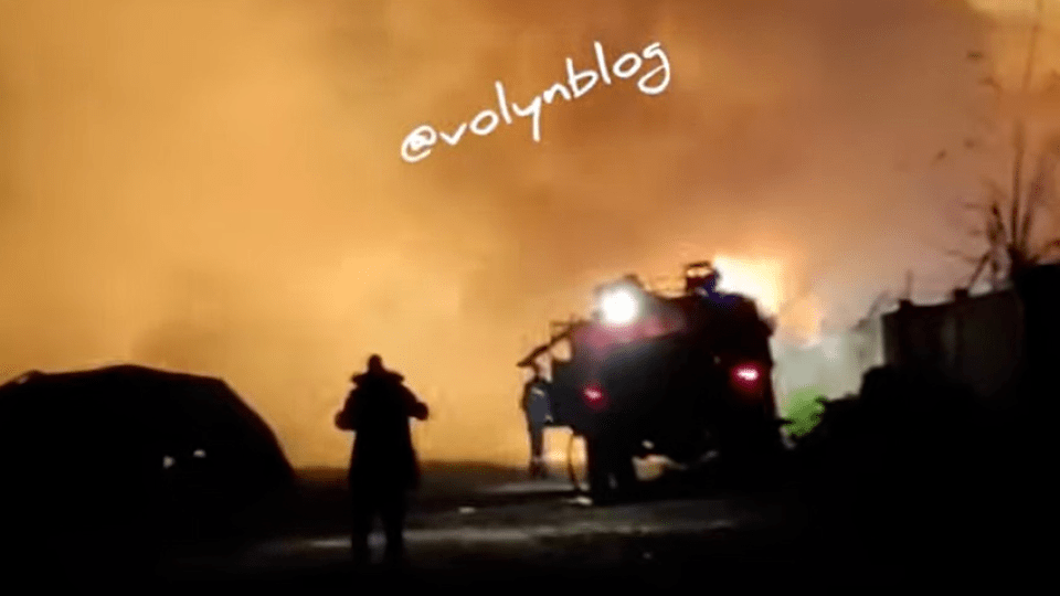 У селі на Волині згоріло 50 тонн соломи