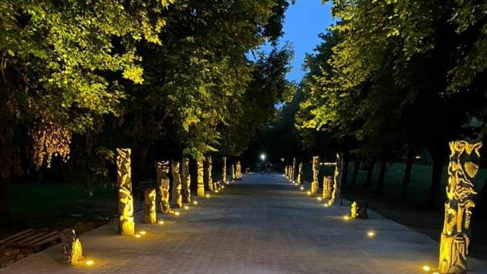 У Луцьку підсвітили алею скульптур Голованя. Що з того вийшло?