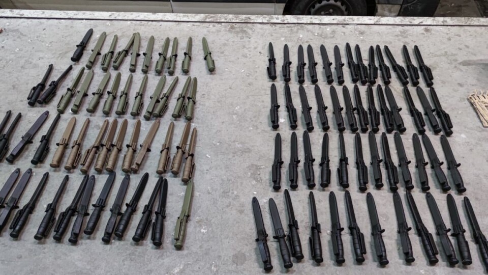 Волинські митники вилучили у чоловіка сотню ножів, які він хотів привезти в Україну