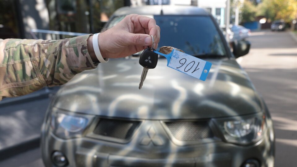 Перша автівка завдяки споживачам газу відправилась на передову