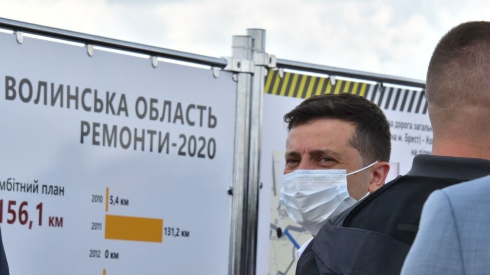 Зеленський на Волині: 15 хвилин на огляд дороги