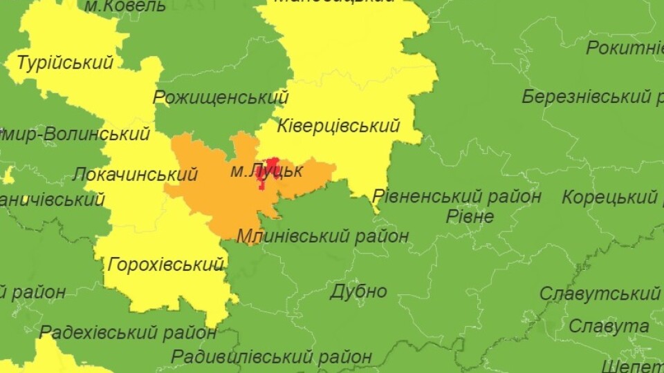 «Карта оновилася автоматично». Луцьк поки залишається у «червоній» зоні
