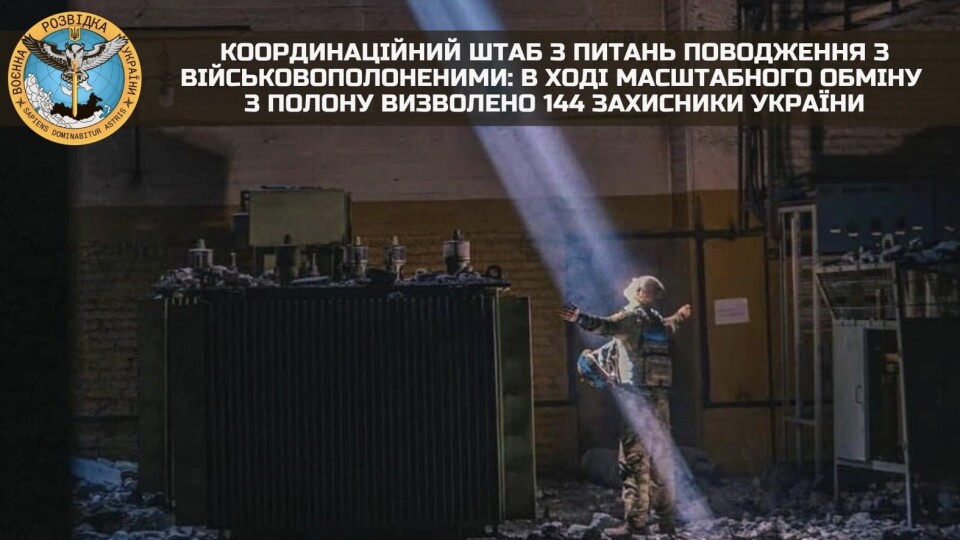Україна повернула 144 полонених, з них 95 захисників «Азовсталі»
