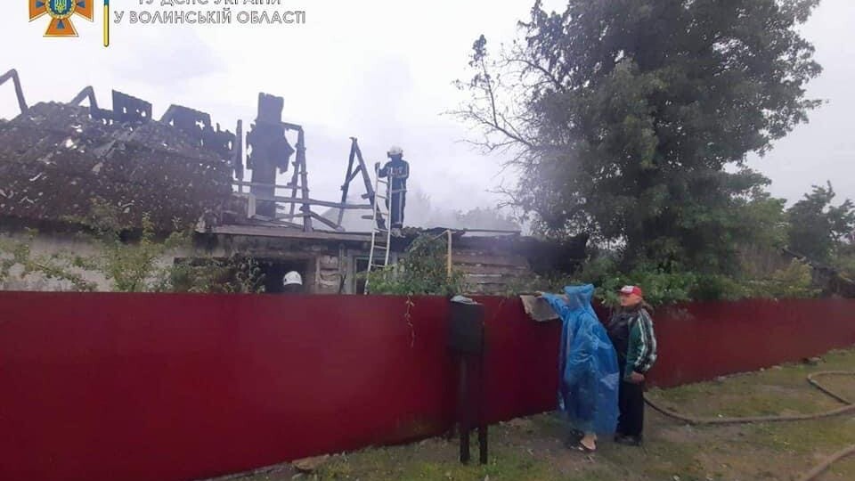 Вчора на Волині сталося 4 пожежі через блискавку