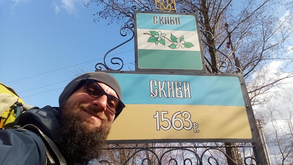 21 тисяча кілометрів пішки: на Волині побував мандрівник-відчайдух зі Швейцарії. ФОТО