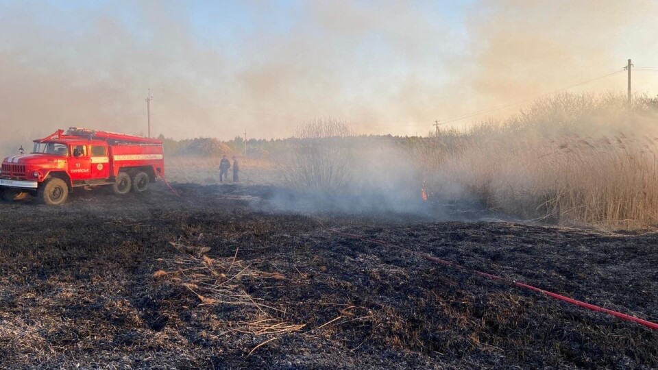 На Волині горіло 3 гектари сухої трави