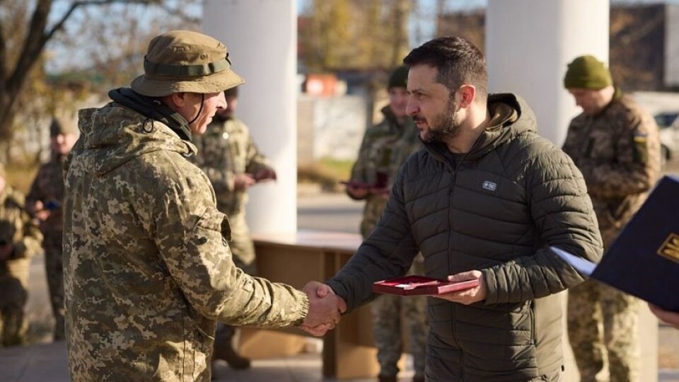Волинянин отримав від Зеленського нагороду за участь у звільненні Херсонщини