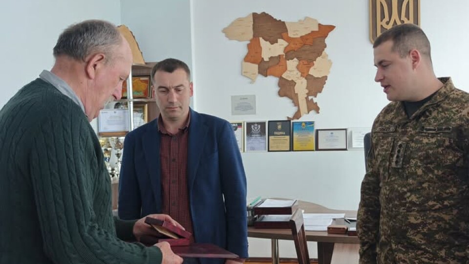 Батьку Героя-волинянина вручили посмертний орден сина