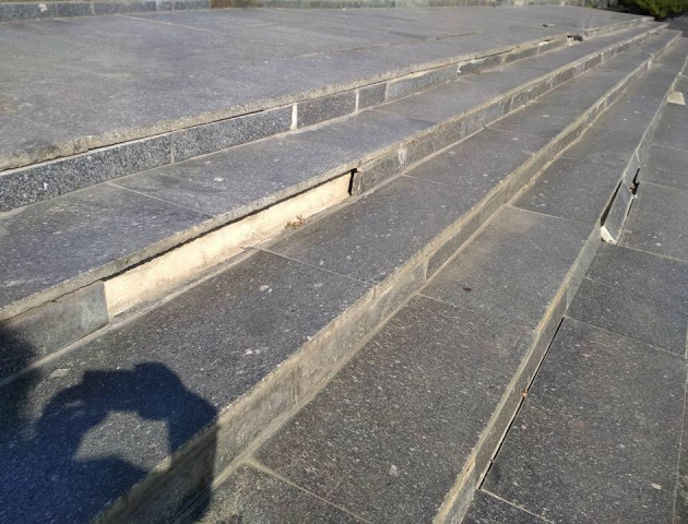 «Бережіть ноги», - лучанка про сходи до палацу урочистих подій