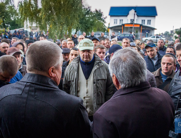 Нововолинські шахтарі протестують під ДП «Волиньвугілля»