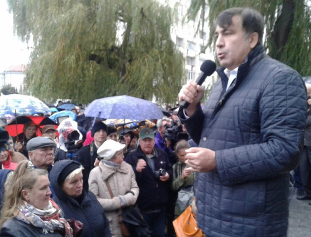 У Луцьку - лідер «Руху нових сил» Михайло Саакашвілі