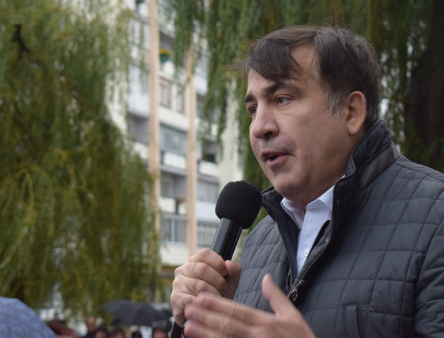 До лучан приїхав Саакашвілі. ФОТО