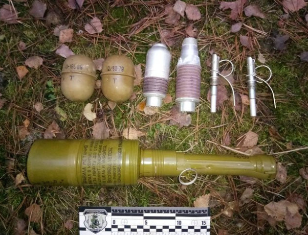 У лісі на Волині знайшли схованку з боєприпасами.ФОТО