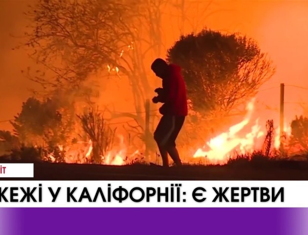 У Каліфорнії зростає кількість жертв через масштабні пожежі. ВІДЕО