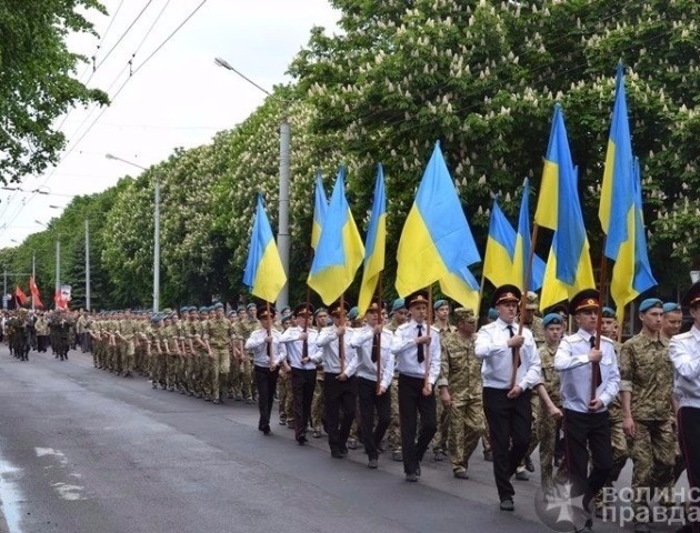 Лучани вшанували волинян, загиблих під Волновахою