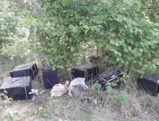 Волинські прикордонники виявили у лісі 18 ящиків контрабандних цигарок
