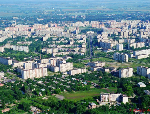 Луцьк, побачений з неба, на світлинах фотографа