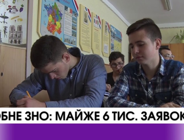 Пробне ЗНО-2018: майже шість тисяч волинян вже зареєструвалися на тестування. ВІДЕО
