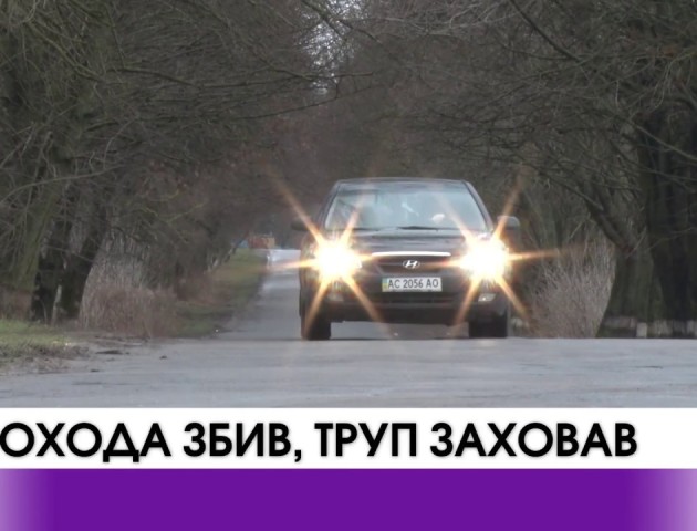 На Волині водій збив пішохода і заховав труп. ВІДЕО