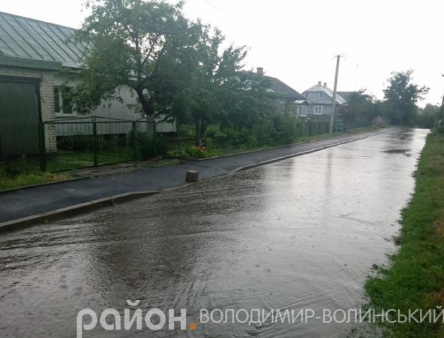 Показали наслідки негоди у Володимирі. ФОТО